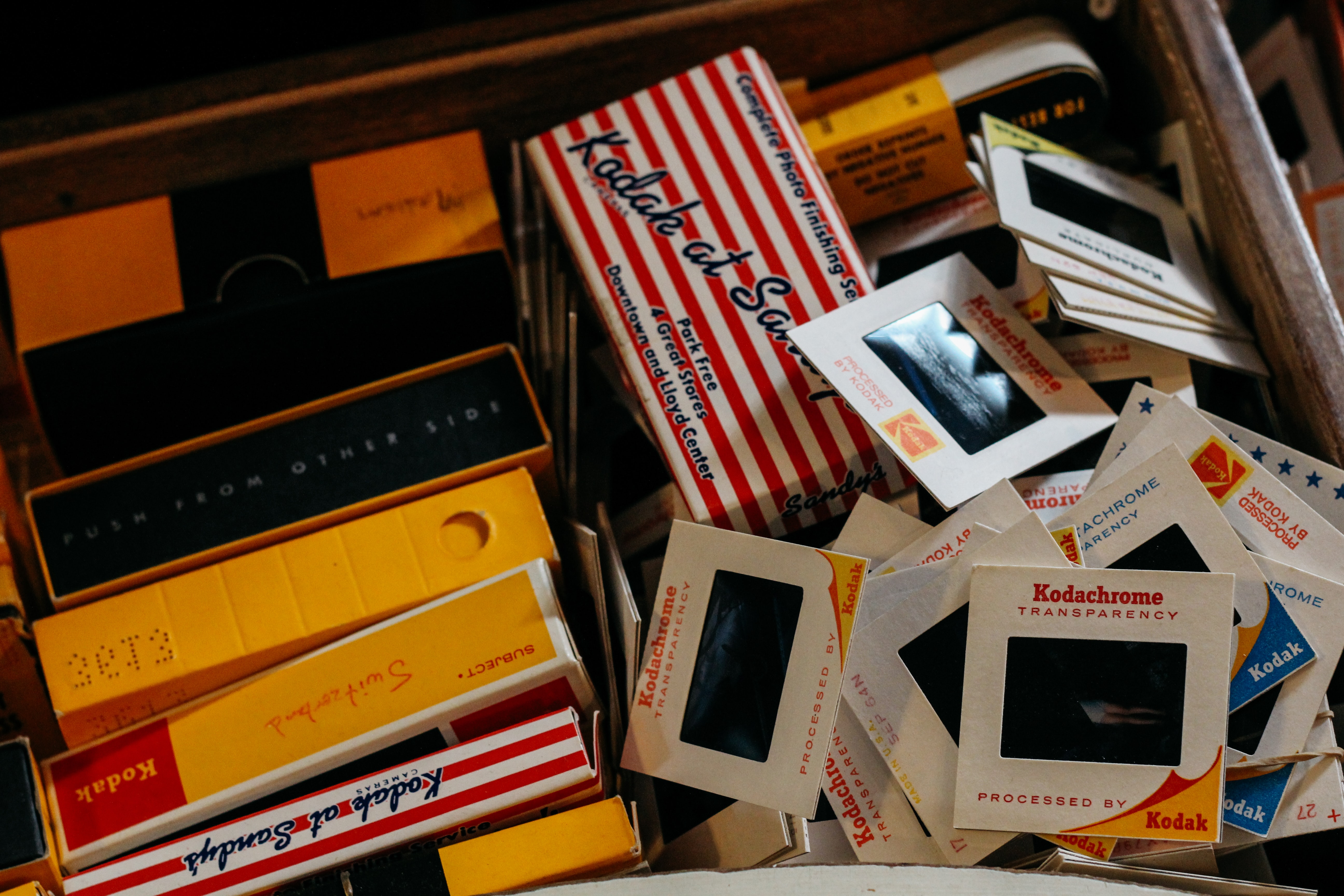 A collection of kodachrome slides